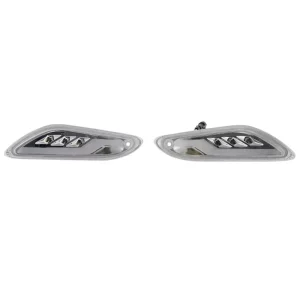 Yongjin Clear Lens LED Rear Turn signal Light Indicators with Amber chase Light for vespa Sprint