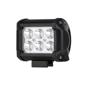 ZENYO Factory Supply Led Car 18W Led Work Light Round Off Road Auto Led Work Light 6 Led Led Headlight Led Driving Light