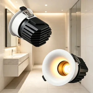 Zigbee Blue Tooth-mesh Motion Sensing Radar Aluminum 12WCOB Tuya APP Control LED Spotlights for Smart Indoor Exhibition Lighting