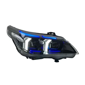 for 5 Series E60 ( ) Retrofit Blue Eyebrow Thunderbolt Edition 12V LED Daytime Running Lights Turn Signals