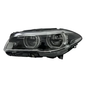 for 5 Series F10 F18 Headlight Assembly Upgrade with 12V Angel Eye LED Daytime Running Lights