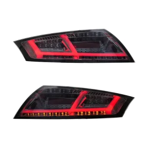 for Audi TT MK2 LED Taillights Rear Lamp Upgrade Clear Lens and Black Indicator Rear Light 12V Taillamp