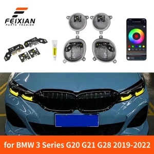 for BMW 3 Series G20 G21 G28 DRL Golden Eye LED Daytime Running Yellow Light Module Exterior Lighting Tuning Parts