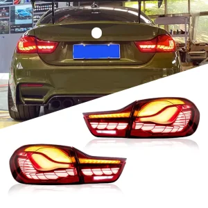 for BMW 4 Series F32 F82 Auto LED Tail Light Red 3D Dynamic Animation Lighting New Condition 1 Year Warranty 12V