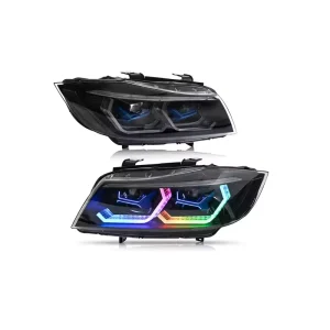 for BMW E90 Headlight 328i 335i 328xi 335d 335xi 4DR Sedan LED RGB Headlight for BMW E90 Headlight Car Accessories