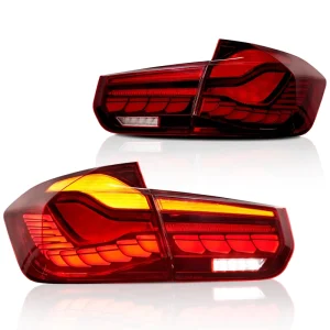 for BMW F30 F35 F80 New Type Dual Dragon Scales LED Tail Light Red Lens Car LED Lamp
