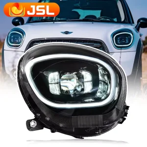 for BMW Mini Rustic R60 Headlight DRL Steering Signal High Beam Bi Xenon Projector Lens