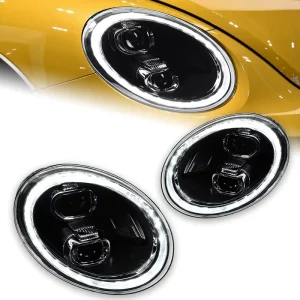 for Beetle Headlight Assembly 12 V Modified LED Daytime Running Lights Sequential Turn Signals