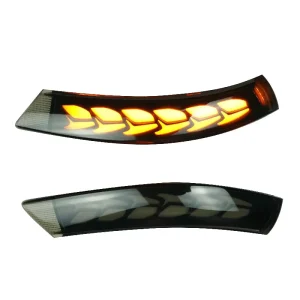 for CT4 ATS ATSL Rearview Mirror with Flowing Turn Signal Light and Dynamic Blue Daytime Running Light 12W