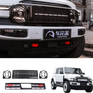 for Chery ICAR V23 Grille Headlight Frame with Light Grille Front Face Modification Kit ICAR V23 Accessories