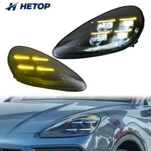 for Dual Color Cayenne 958.1 Headlight LED Front Lamp Plug and Play DRL for Porsche