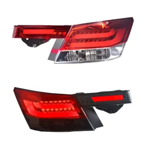 For Honda Accord 8th Gen Taillight Tail Light Assembly Upgrade LED Rear Lamp Sighnal Turn Lamp DRL
