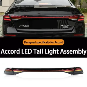 for Honda Accord Taillight Assembly RS Taillight LED Through Light Accord Accessories