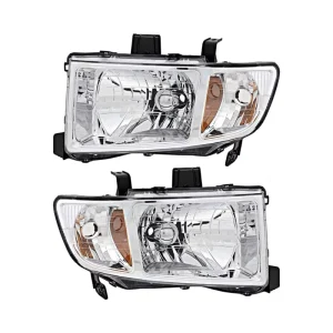 for Honda Ridgeline Halogen & Xenon Headlight Assembly Pair White Amber Color