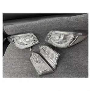 for Infiniti Q50 Q50S Q50L White Transparent Taillight Car Brake Lights Turn Signals Taillight