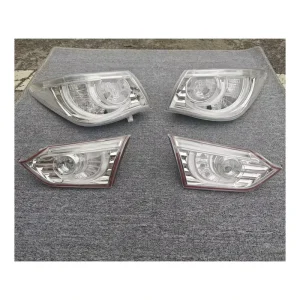 for Infiniti Q50 Q50S Q50L White Transparent Taillight Car Brake Lights Turn Signals Taillight