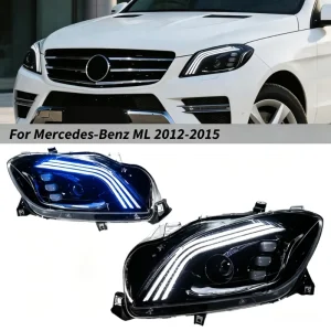 for Mercedes Benz ML350 ML320 LED Headlamp Projector Lens W164 LED Upgrade DRL Front Car HeadLight Assembly Fit