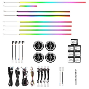 for Mercedes Benz V Class W447 Ambient Light 64 Color Smart Car Ambient Light Upgrade Dynamic RGB Ambient Light Bar Kit
