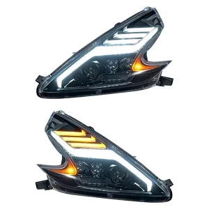 for Nissan 370z Auto Parts Headlights Auto Part Front Light Lamp Upgrade LED Plug and Play Headlamp DRL