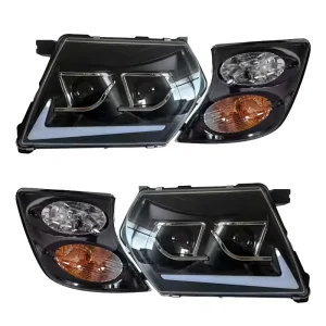 for Nissan Patrol Y61 Headlights Auto Parts Front Lamp Projectors Upgrade Plug and Play LED Headlamp