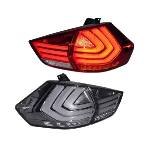 for Nissan Rogue LED Tail Lights Assembly Red Rear Lamp Brake Reverse Light with DRL New 1 Pair Car Back Lamp