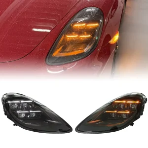 for Porsche 981 Boxster 718 Headlight Upgrade Head Lens LED Headlamp Matrix Front Lights Systems