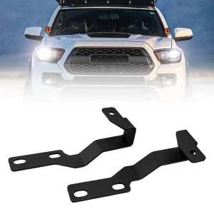 for Tacoma A Pillar Spotlight Bracket Aluminum Alloy Black Protection Decoration Roof Hinge Groove Light Mount