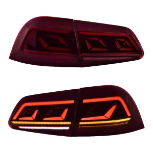 for Touareg Auto Parts New LED Rear Brake Stop Lamp Upgrade Rearlamp Assembly Red Tail Light Taillight