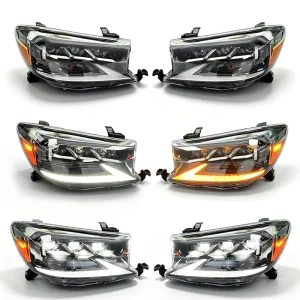 for Toyota Fortuner Modified LED Headlight Assembly With Projector Lens DRL Dynamic Turn Signal Car Lighting