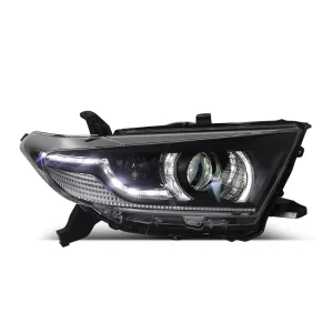 for Toyota Highlander LED Headlights Assembly 35W Plastic Replacement Hilander Head Lamps