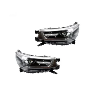 for Toyota Hilux LED Headlights DRL Front Bumper Head Lamp