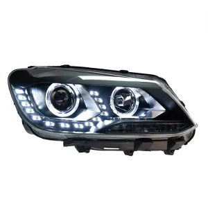 for Volkswagen Touran Modified Teardrop LED Daytime Running Lights Turn Signal Lens LED Headlight Assembly