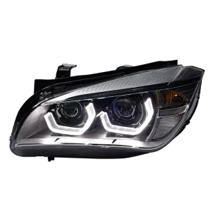for X1 E48 12V 30W Headlight Assembly Retrofit LED Lens Spoon Angel Eyes Daytime Running Lights